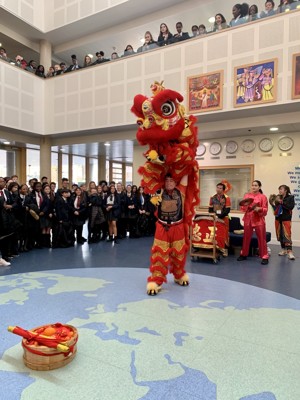 St mary magdalene academy smma islington london lion dance for chinese new year 2020
