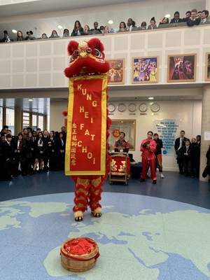 St mary magdalene academy smma islington london students are wished a happy new year by our lion dancers chinese new year 2020
