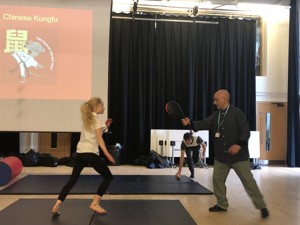 St mary magdalene academy smma islington london students give a demonstration of martial arts in assemblies for chinese new year 2020