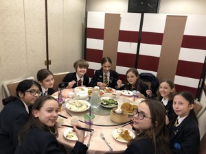 Year 7 students enjoy a lunch in chinatown to celebrate chinese new year st mary magdalene academy smma islington london 2020