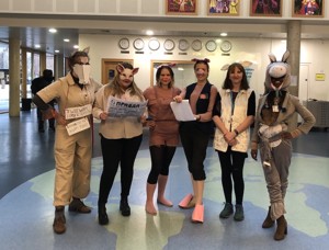 St Mary Magdalene Academy Islington, Staff Dress As Book Characters for World Book Day 2020, Animal Farm