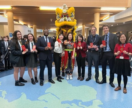 St mary magdalene academy smma islington students enjoy the lion dance for chinese new year 6