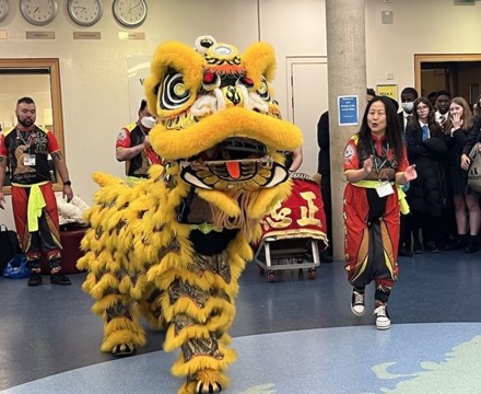 St mary magdalene academy smma islington students enjoy the lion dance for chinese new year 7