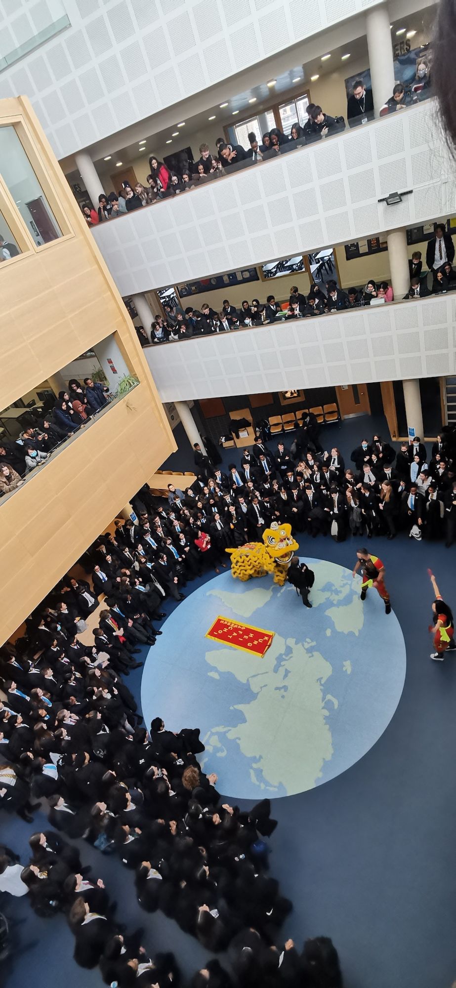 The lion dance takes over the smma forum for chinese new year