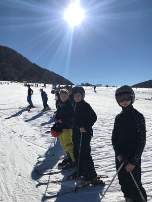 St Mary Magdalene Academy Islington, students on ski trip 2019