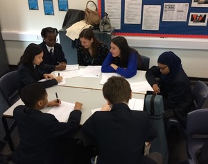 St mary magdalene academy islington year 7 students at a careers workshop