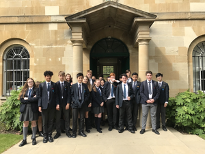 St mary magdalene academy islington year 10 students in front of st peters college oxford university june 2019