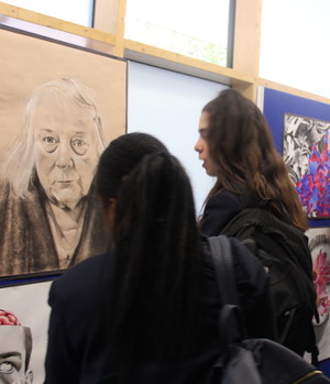 St mary magdalene academy islington gcse art private view studying a portrait