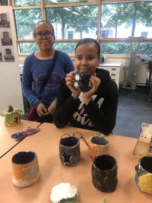 St mary magdalene academy london students on summer pottery course