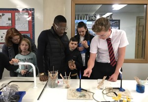 St mary magdalene academy islington secondary school london students help in science demonstrations at open evening admissions 2019jpg